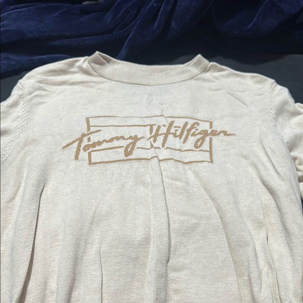 Tommy Hilfiger Off-White Logo Sweater